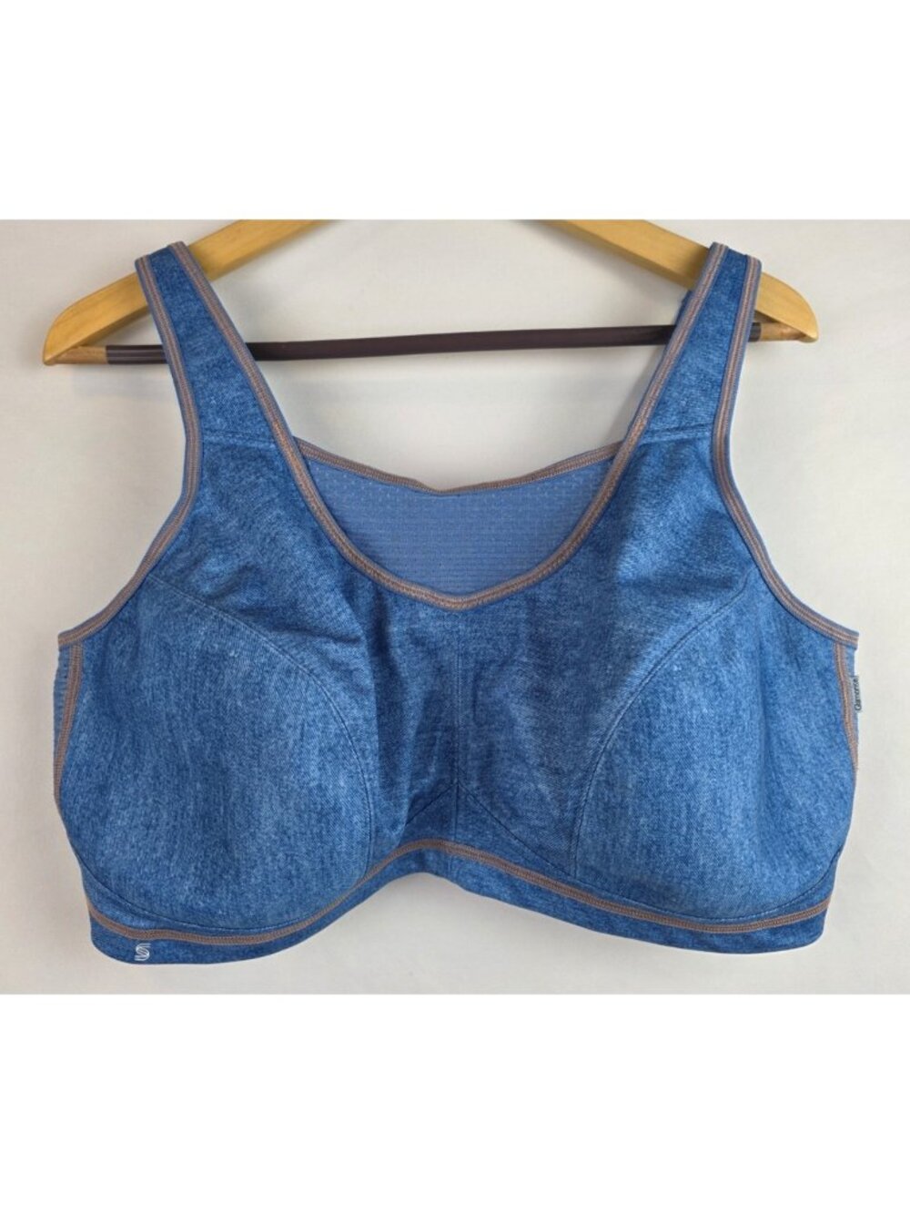 Glamorise Sports Bra Women's Size 44D No-Bounce Camisole Elite Unlined Wire Free
